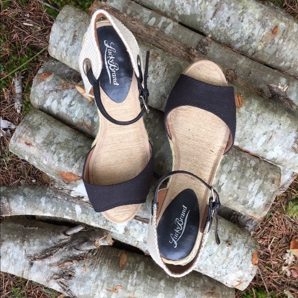 Lucky Brand Espadrille Wedges Summer Casual - Picture 3 of 7